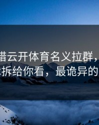 有人假借云开体育名义拉群，我把话术拆给你看，最诡异的是