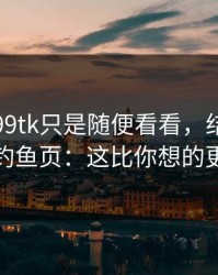 我以为99tk只是随便看看，结果差点点进钓鱼页：这比你想的更重要