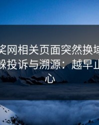 澳门开奖网相关页面突然换域名？这往往是躲投诉与溯源：越早止损越省心