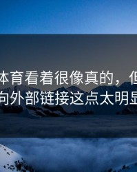 爱游戏体育看着很像真的，但按钮指向外部链接这点太明显